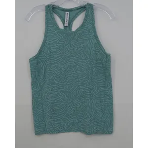 Athleta Racerback Tank Top Teal Green Animal Print Activewear Womens Small‎ thumbnail 8