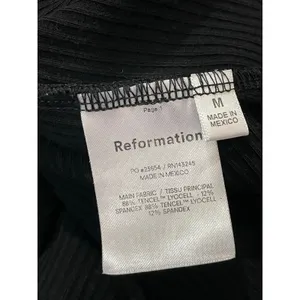 Reformation Julia Ribbed Sweater Tank - Black - Medium thumbnail 12