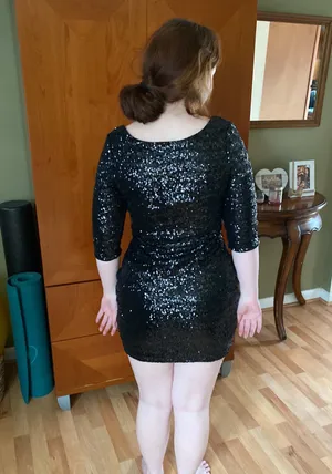 Crystal Doll Sequin Mini Dress thumbnail 4