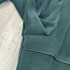 American Vintage Vintage 90s Y2K DBY Green Suede Notched Collar Button Blazer 7/8 thumbnail 5