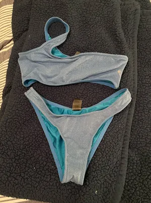 Triangl matching bikini set sparkle one strap thumbnail 1