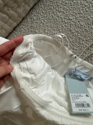 Antonio Melani White strapless midi dress thumbnail 9