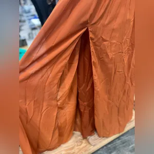 Long Bridesmaid Dress with Slit Pockets Chiffon Formal Dress for Women 12 thumbnail 9