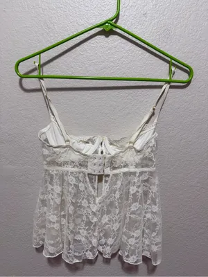 Unbranded White Lace Bustier Cami Top XXS Coquette Y2K thumbnail 2