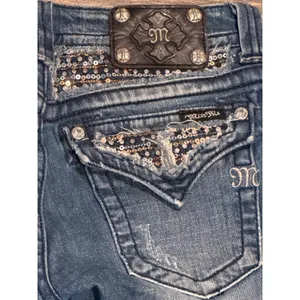 Miss Me Embellished Bling Bootcut Jeans Low Rise 28x34 (28x30) Western Y2K BKE thumbnail 11