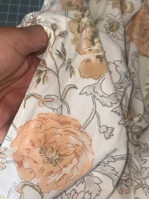 la cera Peach Floral Tiered Cream Nightgown thumbnail 7
