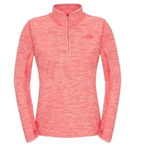The North Face Women's Pink Quarter Zip Pullover Athletic Top Thumbholes thumbnail 1