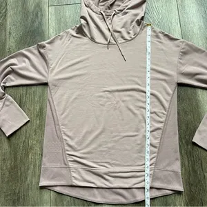 Kuhl Rhea Pullover Hoodie French Terry Cowl Neck Ribbed Shirt Lavender City Grey thumbnail 10