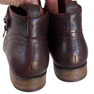 EUC Earth Brand Leather Brook Ankle Boots Garnet Size 9 thumbnail 6