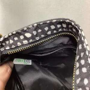 Cross body purse Black and white pattern with Gold Plated Hardware thumbnail 6