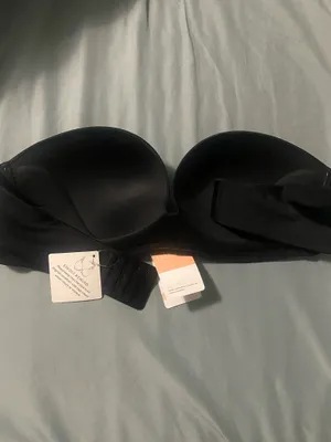 Black Strapless Bra Size 38 D thumbnail 3
