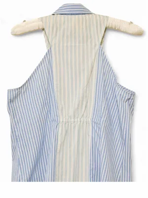 Anthropologie Maeve Sleeveless Collard Stripped Button Down Halter Blouse Size12 thumbnail 10