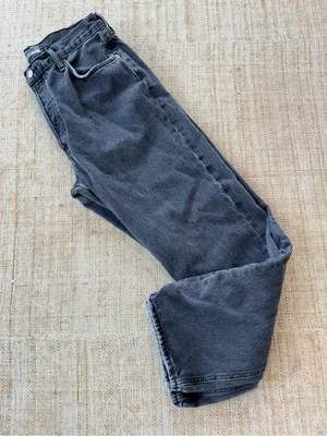 AGOLDE 90’s Pinch Gray Denim Jeans Size 30 Straight Fit Cotton High Rise thumbnail 1