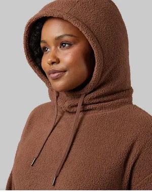 32 degrees Women's Brown Fleece Hooded Jacket thumbnail 2