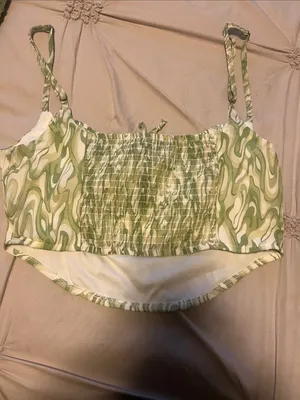 Kendall & Kylie Green Swirl and Cream Camisole Duo thumbnail 5