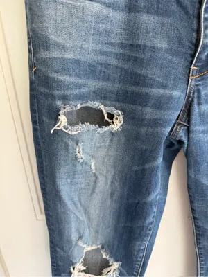 American Eagle Super Stretch X Distressed Skinny Jeans Size 12 Long thumbnail 2