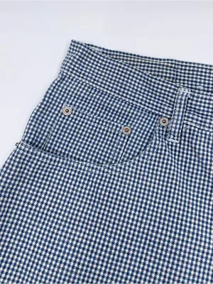 Vintage 90s Y2K Bill Blass Jeans Gingham Denim Mom Shorts Size 12 Cotton Preppy thumbnail 4