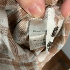 NWT BKE plaid flannel button down shirt‎ size XS thumbnail 6