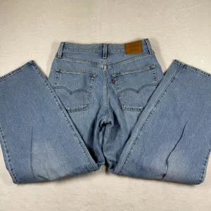 Levi's‎ Baggy Dad Jeans Light Wash Blue W27 L30 Relaxed Straight Barrel Leg thumbnail 2