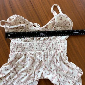 Y2K Style Derek Heart Babydoll Flowy Boho Top Handkerchief Hem Summer Cami Small thumbnail 7