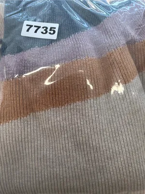 Prana Striped Crewneck Sweater in Cream, Tan & Navy size large thumbnail 7