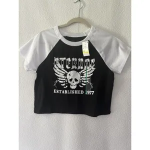 Zoe + Liv Juniors Eternal Est 1977 Cropped T-Shirt Size M thumbnail 2