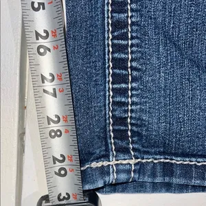 Miss Me Blue Skinny Jeans with Distressed Detailing thick stitch 28 thumbnail 10