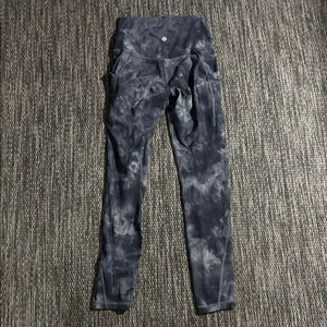 Lululemon Align Legging with Pockets 25" Nulu Diamond Dye Graphite Grey Sz 4 thumbnail 2