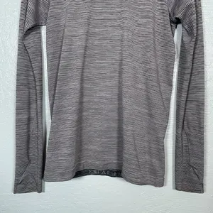 Lululemon Women 8 Pink Black Stripe Swiftly Tech Long Sleeve 2.0 Athleisure thumbnail 2