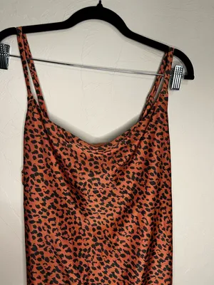 Aerie Cheetah Print One Piece Tie Back Canyon Creek Full‎ Coverage Swimsuit thumbnail 4