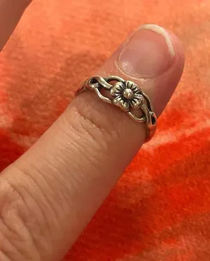 Fashion 925 Sterling silver Knuckle Ring Open toe Rings Women Adjustable flower thumbnail 1
