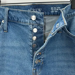 J Crew 96 Slim Cropped Ankle Leg Button‎ Fly Denim Jeans Medium Wash Size 33 thumbnail 6