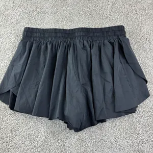 Liberty Pro Flowy Athletic Shorts Women S Black Butterfly Gym‎ Activewear Skort thumbnail 2
