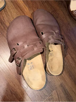 Birkenstock Birki's Camden Brown Pebble Leather Double-Buckle Clogs summer boho thumbnail 3