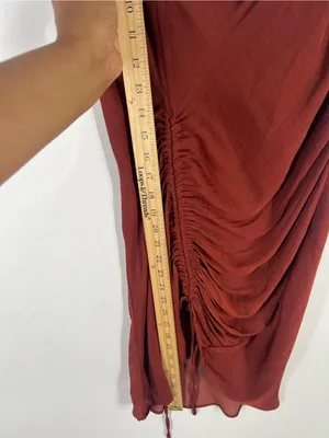 Free People Be My Mini Slip Dress Rust‎ Size M thumbnail 9