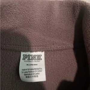 PINK Victoria's Secret Mauve Half-Zip Fleece Pullover thumbnail 2