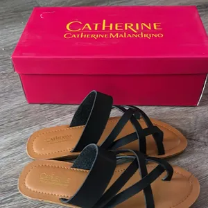 Catherine Malandrino Somang Black Sandals Size 6 thumbnail 4