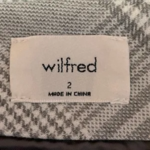 Aritzia Wilfred Gray Plaid Back Zipper Casual Golf Mini A-Line Skirt Size 2 thumbnail 4