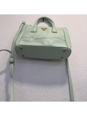 Guess Mint Green Mini Satchel Crossbody with removable shoulder strap! thumbnail 6