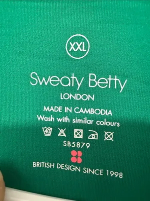 SWEATY BETTY Emerald Green Grace Scuba Pullover Sweatshirt Size XXL thumbnail 15