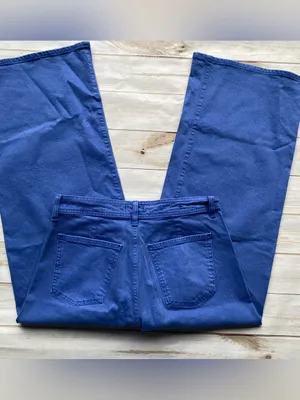 Universal Thread high waist sailor wide leg indigo blue denim jeans fall winter thumbnail 4