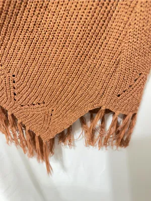 Fore Ellie Sleeveless Knit Crochet Fringe bottom top-medium thumbnail 7