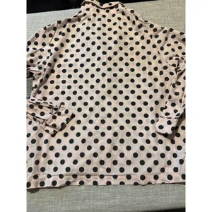 Victoria's Secret Pink Black Polka‎ Dot Pajama Shirt Top M M thumbnail 6