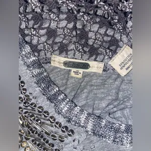 Miss Me Beaded Gray Tank Size Medium thumbnail 3