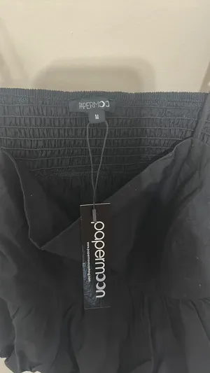 PaperMoon Black bubble tank spaghetti strap with elastic on back new with tags thumbnail 6