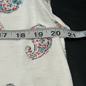 LOFT Paisley Cap-Sleeve Top Lightweight size Large thumbnail 8