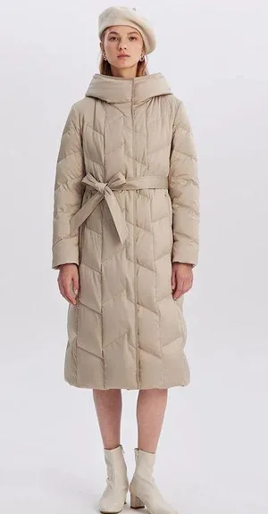 Goelia Goose Down Jacket Tan Size M thumbnail 6