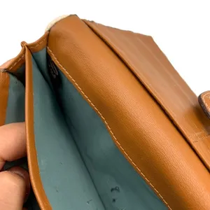 y2k COACH White Brown Turnlock Wallet thumbnail 8