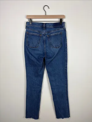Abercrombie 90s Straight Jeans Curve Love Mid Rise Womens Size 26 2 Long Denim thumbnail 6