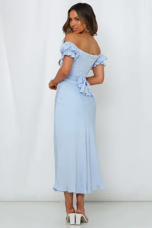 Sky Child Maxi Dress Steel Blue thumbnail 3